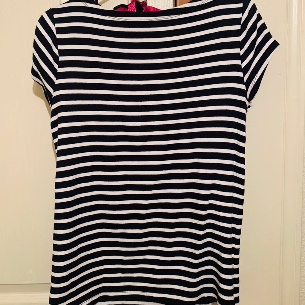 Navy blue stripped shirt